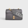 Langer Riemen aus Wolle mit CELINE-Jacquard