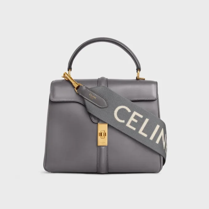 Langer Riemen aus Wolle mit CELINE-Jacquard