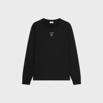 Langärmliges T-Shirt aus Baumwolljersey Langärmliges T-Shirt aus Baumwolljersey