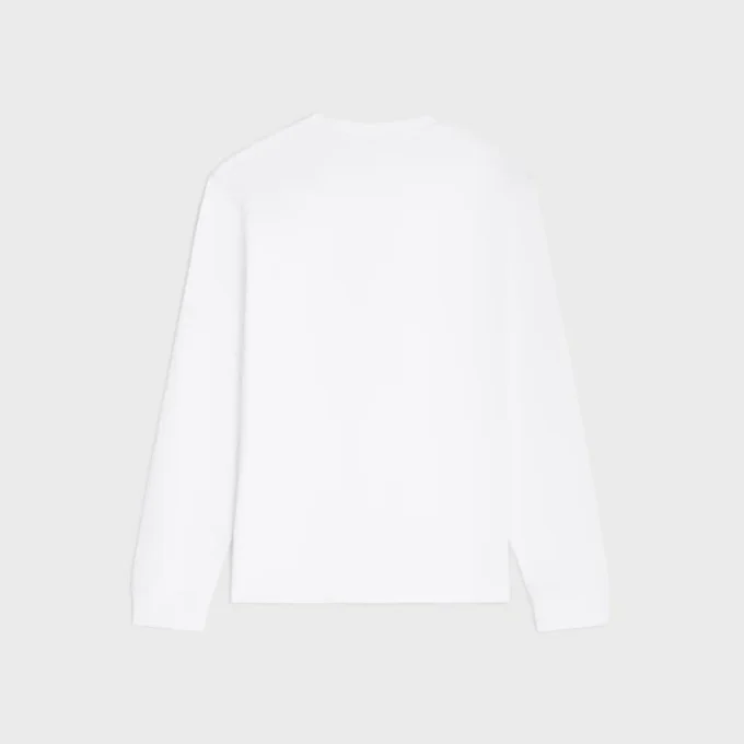 Langärmliges T-Shirt aus Baumwolljersey Langärmliges T-Shirt aus Baumwolljersey