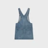 Latzhosen-Minikleid aus Union-Wash-Denim