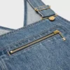 Latzhosen-Minikleid aus Union-Wash-Denim