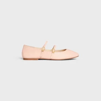 Les Ballerines CELINE Ballerinas mit doppeltem Riemen aus Lammleder