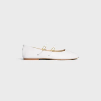 Les Ballerines CELINE Double Strap aus Lammleder