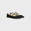 Les Ballerines CELINE Double Strap aus Lammleder Les Ballerines CELINE Double Strap aus Lammleder