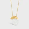 Les CELINE Halskette aus Bergkristall und Messing mit Goldfinish Les CELINE Halskette aus Bergkristall und Messing mit Goldfinish
