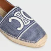 Les Espadrilles CELINE aus gestreiftem Textil mit Triomphe