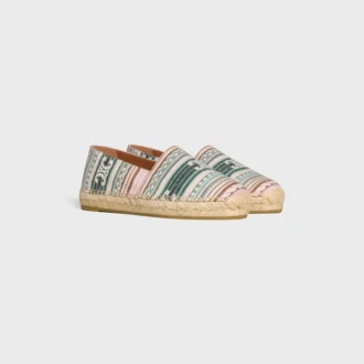 Les Espadrilles CELINE aus Triomphe-Jacquard-Stoff Les Espadrilles CELINE aus Triomphe-Jacquard-Stoff