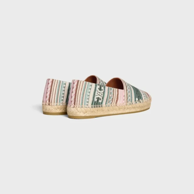 Les Espadrilles CELINE aus Triomphe-Jacquard-Stoff Les Espadrilles CELINE aus Triomphe-Jacquard-Stoff