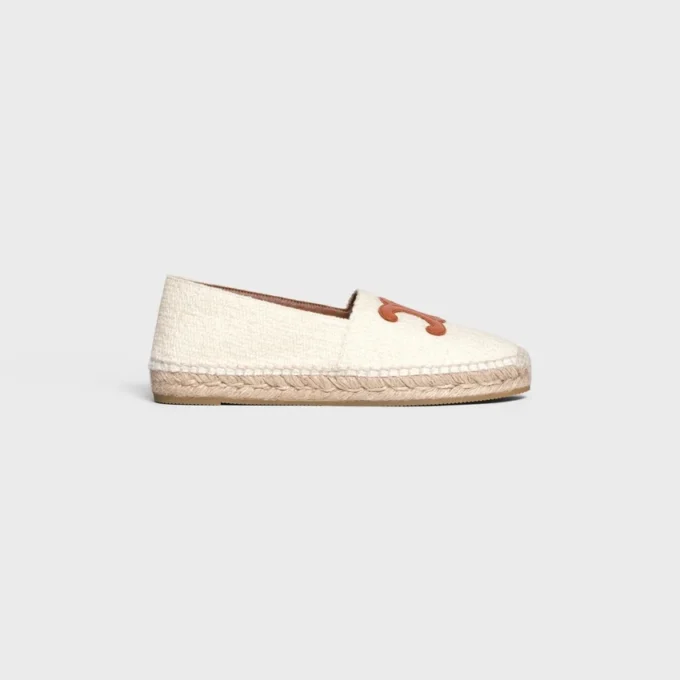 Les Espadrilles CELINE aus Tweed und Kalbsleder