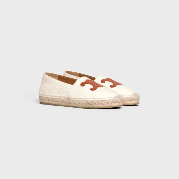 Les Espadrilles CELINE aus Tweed und Kalbsleder