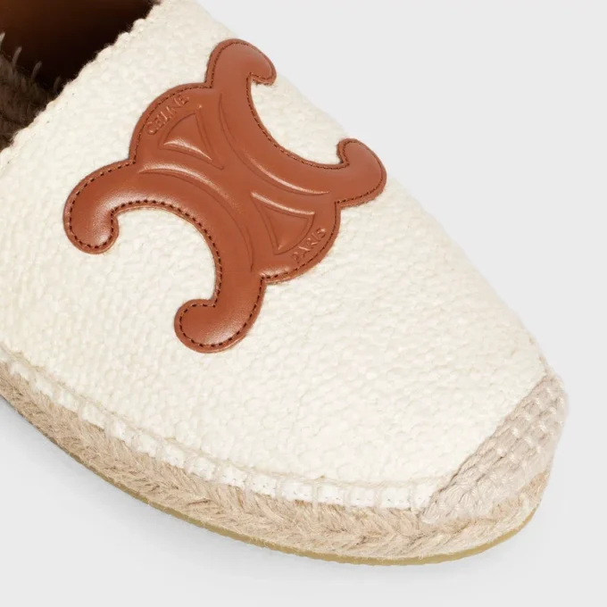Les Espadrilles CELINE aus Tweed und Kalbsleder