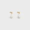 Les Perles CELINE Barock-Ohrringe aus Messing mit Goldfinish und Zuchtperlen Les Perles CELINE Barock-Ohrringe aus Messing mit Goldfinish und Zuchtperlen