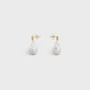 Les Perles CELINE Barock-Ohrringe aus Messing mit Goldfinish und Zuchtperlen Les Perles CELINE Barock-Ohrringe aus Messing mit Goldfinish und Zuchtperlen