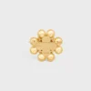 Les Perles CELINE Brosche aus Strass, Kunstharzperlen, Messing mit Goldfinish und Stahl Les Perles CELINE Brosche aus Strass, Kunstharzperlen, Messing mit Goldfinish und Stahl