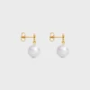 Les Perles CELINE Ohrringe aus Messing mit Goldfinish und Kunstharzperlen Les Perles CELINE Ohrringe aus Messing mit Goldfinish und Kunstharzperlen