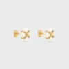 Les Perles CELINE Ohrstecker aus Strass, Kunstharzperlen und Messing mit Goldfinish Les Perles CELINE Ohrstecker aus Strass, Kunstharzperlen und Messing mit Goldfinish