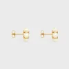 Les Perles CELINE Ohrstecker aus Strass, Kunstharzperlen und Messing mit Goldfinish Les Perles CELINE Ohrstecker aus Strass, Kunstharzperlen und Messing mit Goldfinish