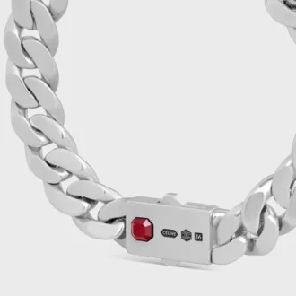 Les Poincons CELINE Armband aus Sterlingsilber und Granat