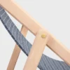 Liegestuhl aus Holz und Jacquard-Stoff Liegestuhl aus Holz und Jacquard-Stoff