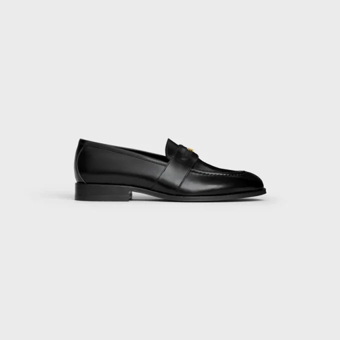 Loafer Malaquais aus poliertem Stierleder
