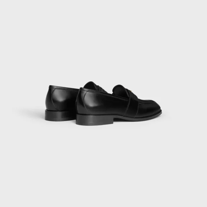 Loafer Malaquais aus poliertem Stierleder