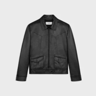 Lockere Blouson-Jacke aus weichem Lammleder