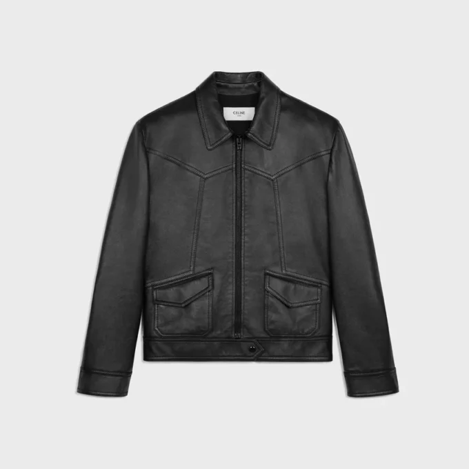 Lockere Blouson-Jacke aus weichem Lammleder Lockere Blouson-Jacke aus weichem Lammleder