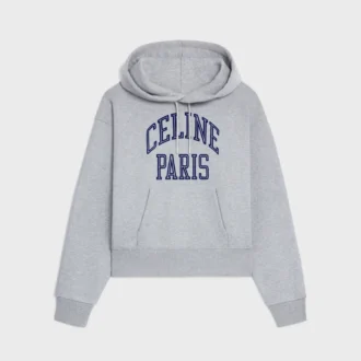 Lockerer Hoodie aus Baumwollfleece