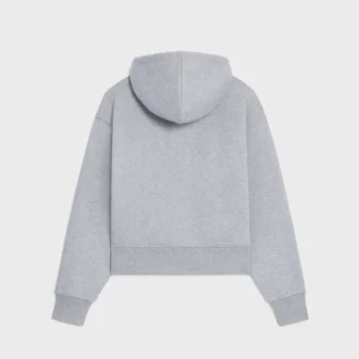 Lockerer Hoodie aus Baumwollfleece