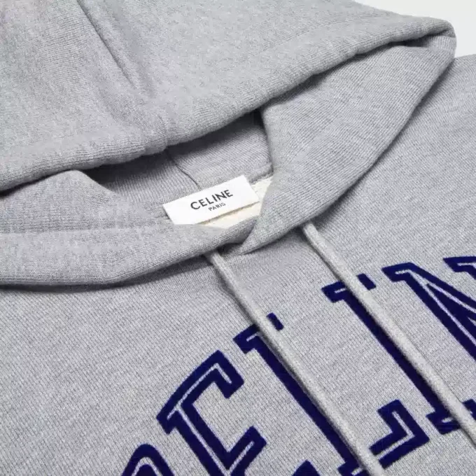 Lockerer Hoodie aus Baumwollfleece Lockerer Hoodie aus Baumwollfleece