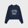 Lockeres Sweatshirt aus Baumwollfleece