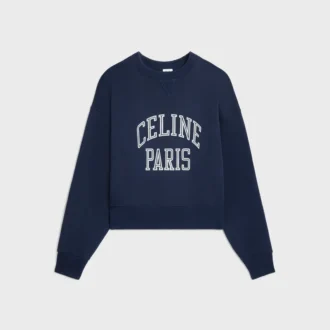 Lockeres Sweatshirt aus Baumwollfleece Lockeres Sweatshirt aus Baumwollfleece
