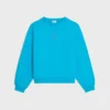 Lockeres Sweatshirt aus Baumwollfleece Lockeres Sweatshirt aus Baumwollfleece