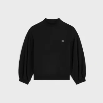 Lockeres Sweatshirt aus Baumwollfleece