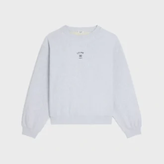 Lockeres Sweatshirt aus Baumwollfleece