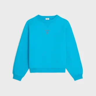 Lockeres Sweatshirt aus Baumwollfleece