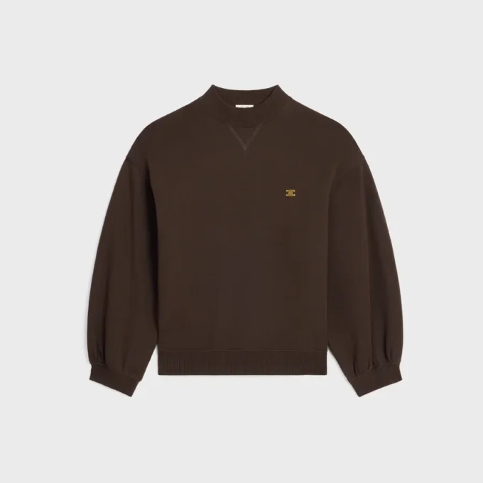 Lockeres Sweatshirt aus Baumwollfleece Lockeres Sweatshirt aus Baumwollfleece