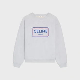 Lockeres Sweatshirt aus Baumwollfleece