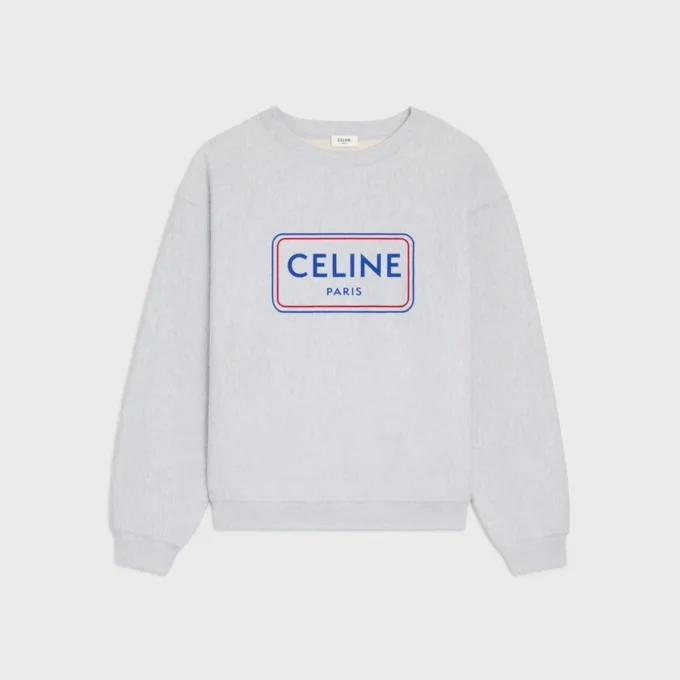 Lockeres Sweatshirt aus Baumwollfleece