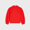 Lockeres Sweatshirt aus Baumwollfleece