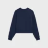 Lockeres Sweatshirt aus Baumwollfleece