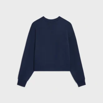 Lockeres Sweatshirt aus Baumwollfleece Lockeres Sweatshirt aus Baumwollfleece