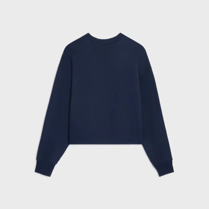 Lockeres Sweatshirt aus Baumwollfleece