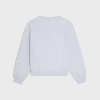 Lockeres Sweatshirt aus Baumwollfleece