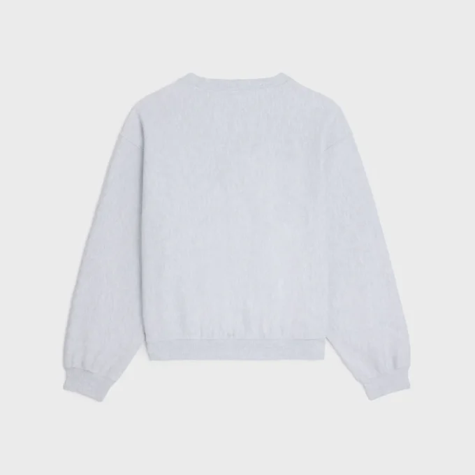 Lockeres Sweatshirt aus Baumwollfleece