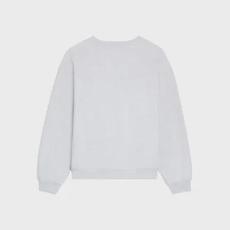 Lockeres Sweatshirt aus Baumwollfleece