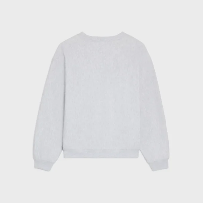 Lockeres Sweatshirt aus Baumwollfleece