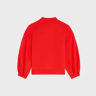 Lockeres Sweatshirt aus Baumwollfleece