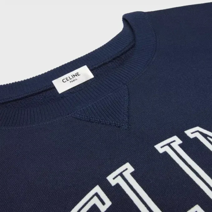 Lockeres Sweatshirt aus Baumwollfleece